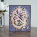 Woodware Clear Singles - Dahlia Sketch