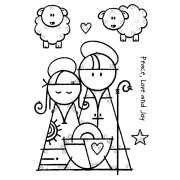 Woodware Clear Singles - Mary & Joseph