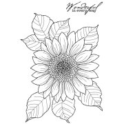 Woodware Clear Singles - Sunflower Rays