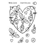 Woodware Clear Singles - Butterfly Heart