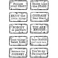 Woodware Clear Singles - Distressed Labels