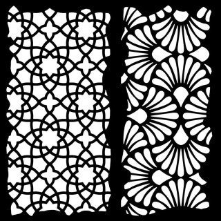 Woodware 6x6 Inch Stencil - Arabesque