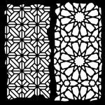 Woodware 6x6 Inch Stencil - Arabian