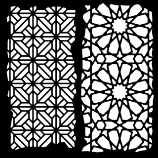 Woodware 6x6 Inch Stencil - Arabian