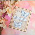 Woodware Clear Singles - Torn Paper Butterflies