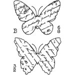 Woodware Clear Singles - Torn Paper Butterflies