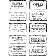 Woodware Clear Singles - Distressed Labels 4x6 Inch