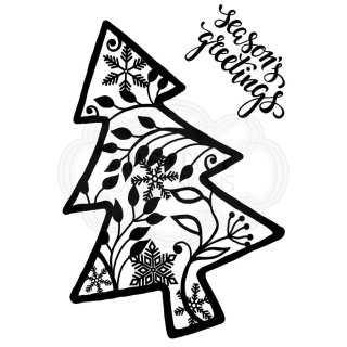 Woodware Clear Singles - Leafy Tree