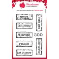 Woodware Clear Singles - Christmas Junk Labels