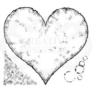 Woodware Clear Singles - Torn Paper Heart
