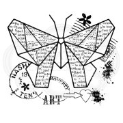 Woodware Clear Singles - Paper Butterfly