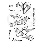 Woodware Clear Singles - Paper Birds