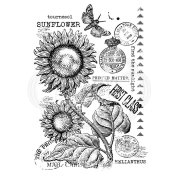 Woodware Clear Singles - Vintage Sunflower
