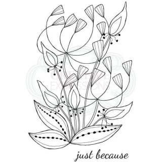 Woodware Clear Singles - Bold Blooms Heather