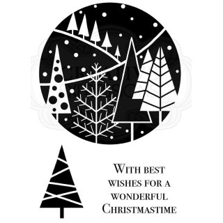 Woodware Clear Singles - Festive Circle