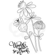 Woodware Clear Singles - Thank You Flowers