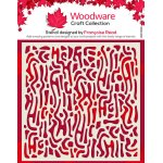 Woodware 6x6 inch Stencil - Wiggles