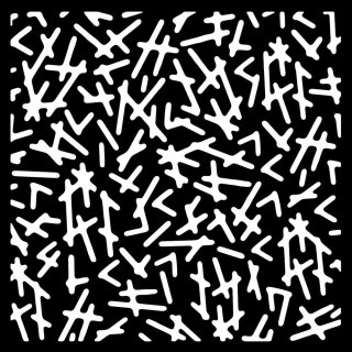 Woodware 6x6 Inch Stencil - Dashed