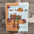 Woodware 6x6 Inch Stencil - Worn Lines