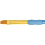 Gold Taklon Mixed Media Shader Brush R9150