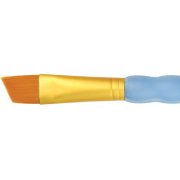 Gold Taklon Mixed Media Angular Brush R9160