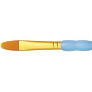 Gold Taklon Mixed Media Filbert Brush R9170