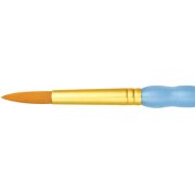 Gold Taklon Mixed Media Round Brush R9250