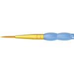 Gold Taklon Mixed Media Liner Brush R9595