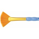 Gold Taklon Mixed Media Fan Brush R9850
