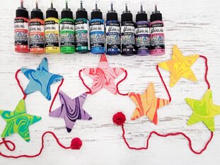 DecoArt Marbled Art Stars