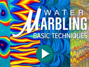 Learn how to create these four water marbling patterns and try water marbling today with DecoArt