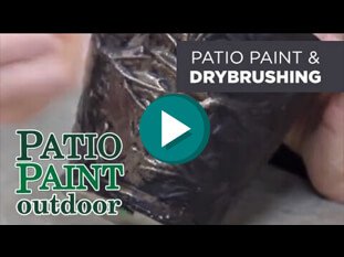 Drybrushing techniques using DecoArt's Patio Paints