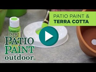 Tips and Tricks for using DecoArt Patio Paints on Terra Cotta